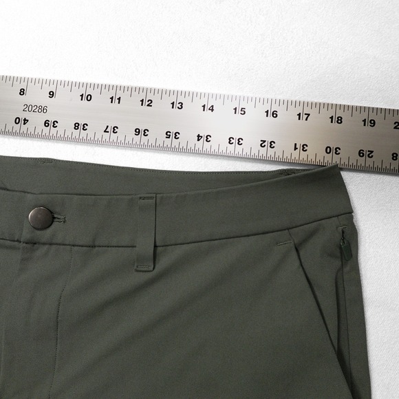 LULULEMON Men's 36x28 Grey Eucalyptus ABC Classic Fit Warpstreme Trouser Pants - Picture 5 of 7